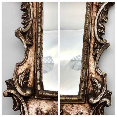 Italian Mirror Baroque Rococo Bronze Copper Gilded Made In Italy Carved Tolewood - Picture 7 of 20