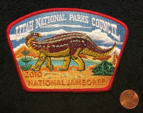 UTAH NATIONAL PARKS COUNCIL 508 OA 2010 BSA CENTENNIAL JAMBOREE DINOSAUR JSP 2 - Picture 2 of 2