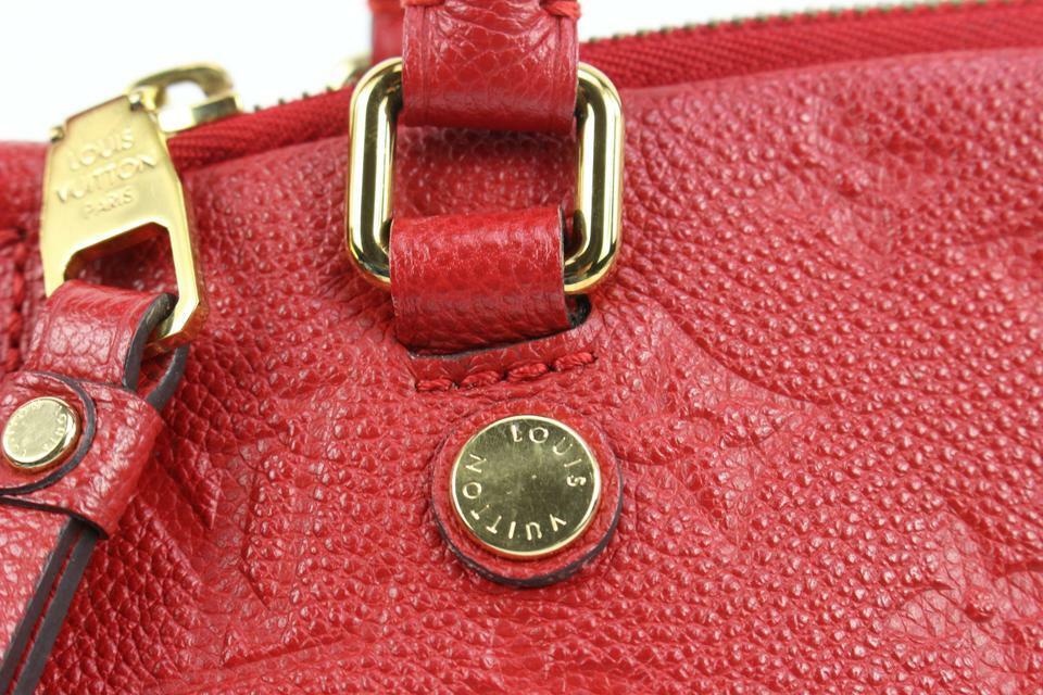 Louis Vuitton Red Monogram Leather Empreinte Mazarine PM 2way  