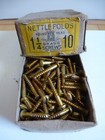 125x Vintage 10 x 1 1/4" Nettlefolds Brass Round Head Slotted Screws ~ Whole Box