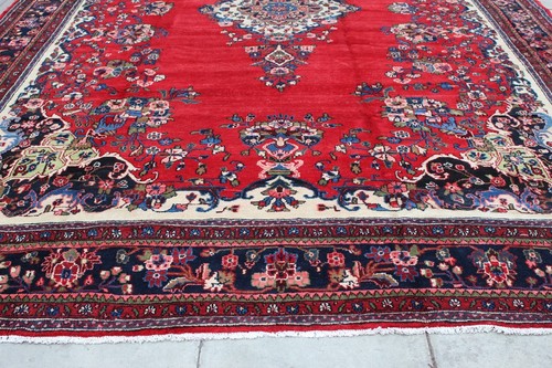 Vintage Hand Made Traditional Oriental Wool Red Oversize Carpet 527x328cm - Picture 5 of 21
