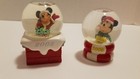 Mickey Mouse Miniature Snow Globes made for JCPenney Lot of 2 1 ea 2002 and 2006