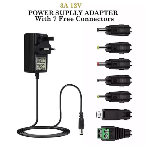 AC DC 12V 1A/2A/3A POWER SUPPLY ADAPTER CHARGER FOR CAMERA LED STRIP LIGHT CCTV - Picture 14 of 14