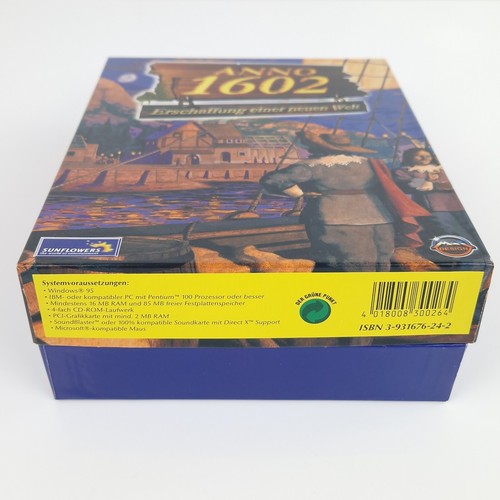 Juego PC: ANNO 1602 Big Box embalaje original + complemento adicional en nombre del rey y guía de libros - Imagen 7 de 15