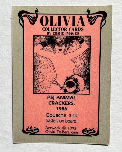 Olivia Serie 1 Chase P5 Prisma Collector Cards 1992 Comic Images De Berardinis - Bild 2 von 2
