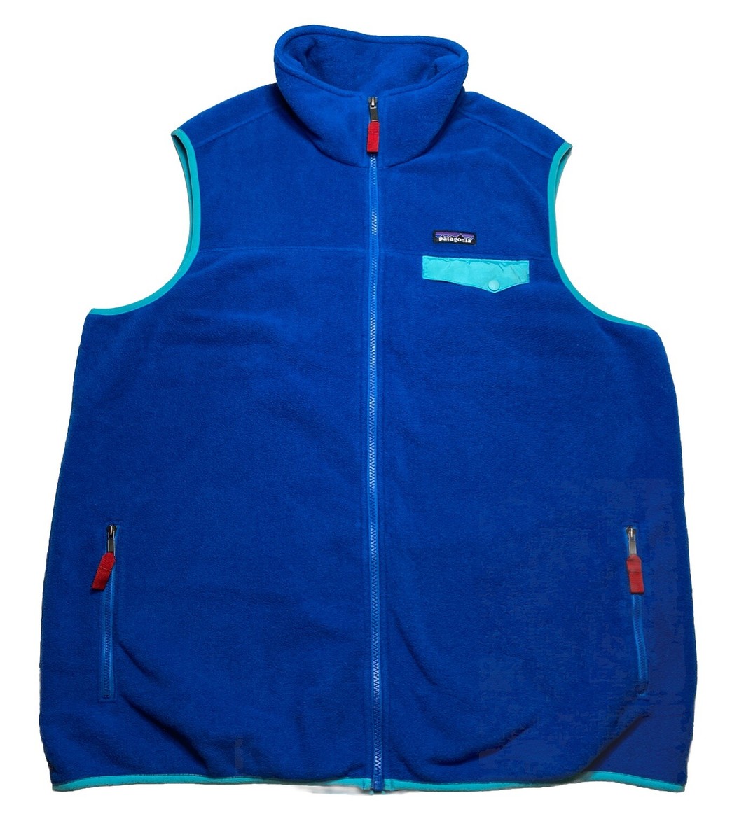 トップス 08SS patagonia synchilla vest BLUE L Men's Synchilla® Vest – Patagonia Worn Wear®