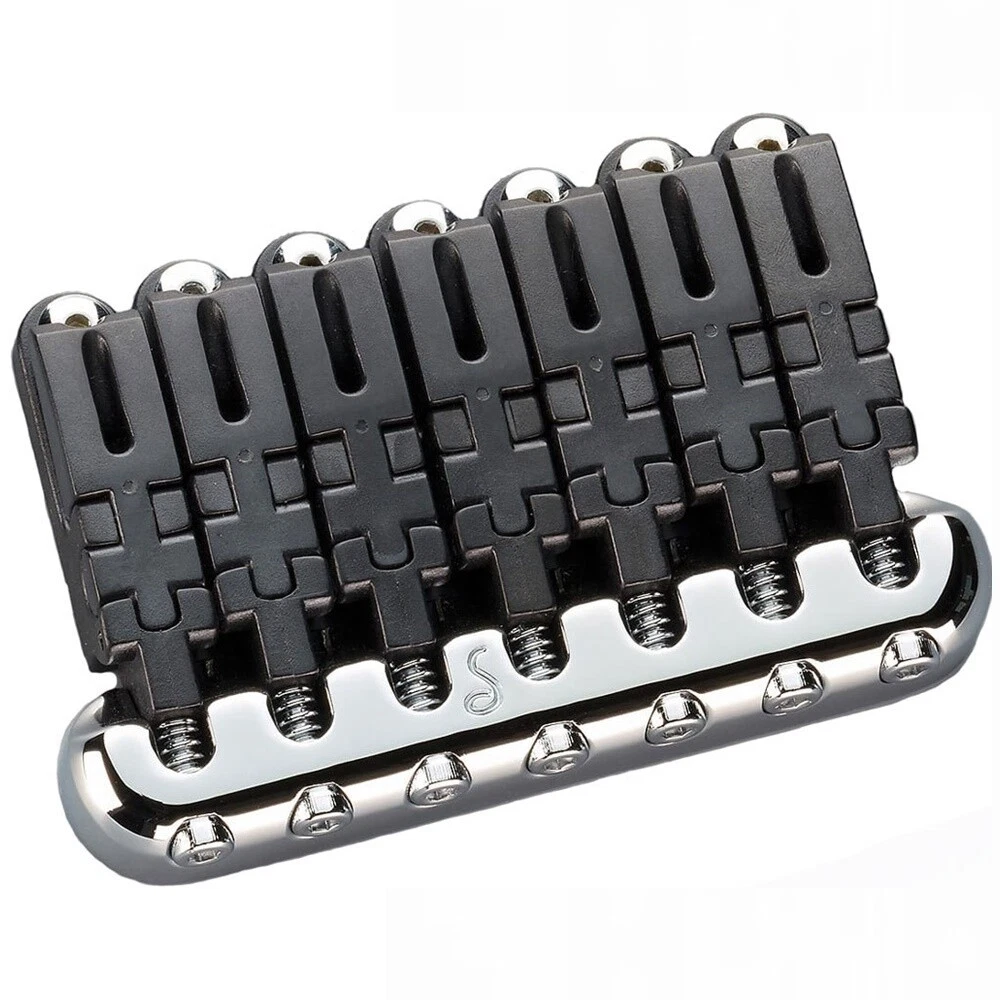 Schaller Hannes 7 Bridge BLACK CHROME 12300200 7 String Bridge