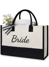 TOPdesign Canvas Bride Tote Bag