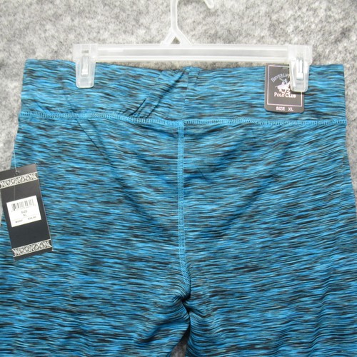 Beverly Hills Polo Club Leggings Womens Extra Large Blue Pull On Cropped Stretch - Picture 6 of 23
