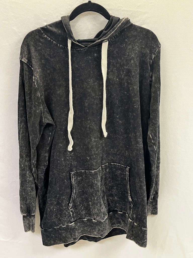 Acid wash online hoodie black