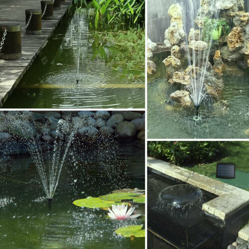 Solarbetriebene Wasser Teich Filter Pumpe Haus Garten Tauch Outdoor Brunnen - Bild 4 von 21