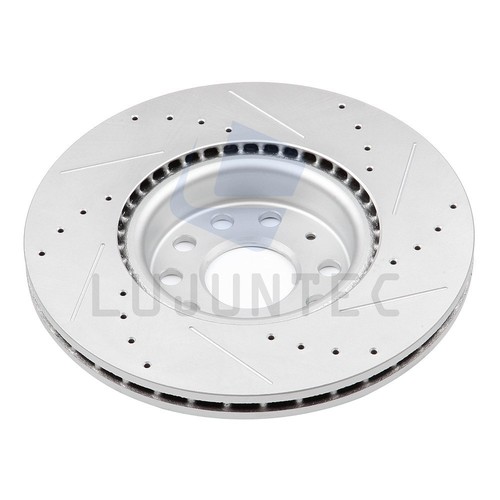 Front Brake Discs Rotors For Audi Q3 Quattro 2018 Volkswagen Tiguan Limited - Picture 6 of 7