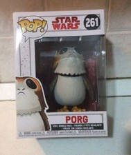 Funko Pop Star Wars #261 Porg Figura Con Cabeza Oscilante Nuovo