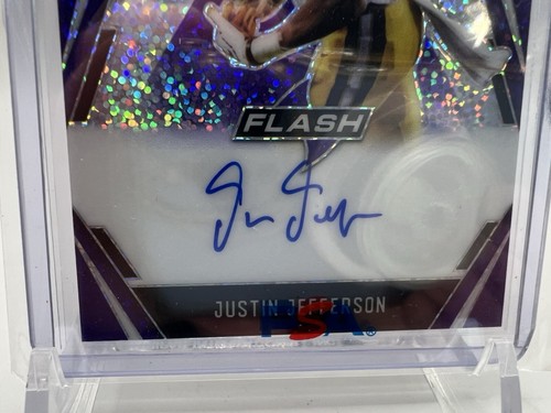 2020 Leaf Flash Justin Jefferson RC Rookie Signed Auto /25 Minnesota Vikings LSU - Picture 3 of 13