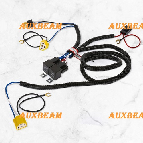 2pcs Auxbeam H4 LED Headlight Brightness Intensifier Wiring Harness For Chevy - Picture 5 of 12