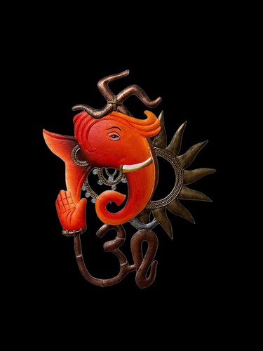 Decoración de pared de metal decorativo multicolor estilo moderno - Imagen 2 de 4