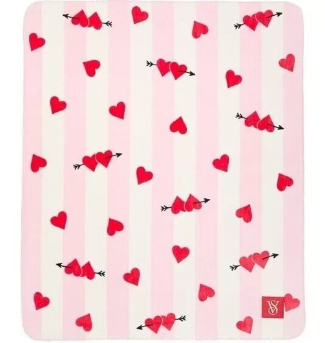 VICTORIA’S SECRET- VALENTINE’S DAY EDITION 2025- COZY FLEECE BLANKET 50X60”#K0-3 - Picture 2 of 3
