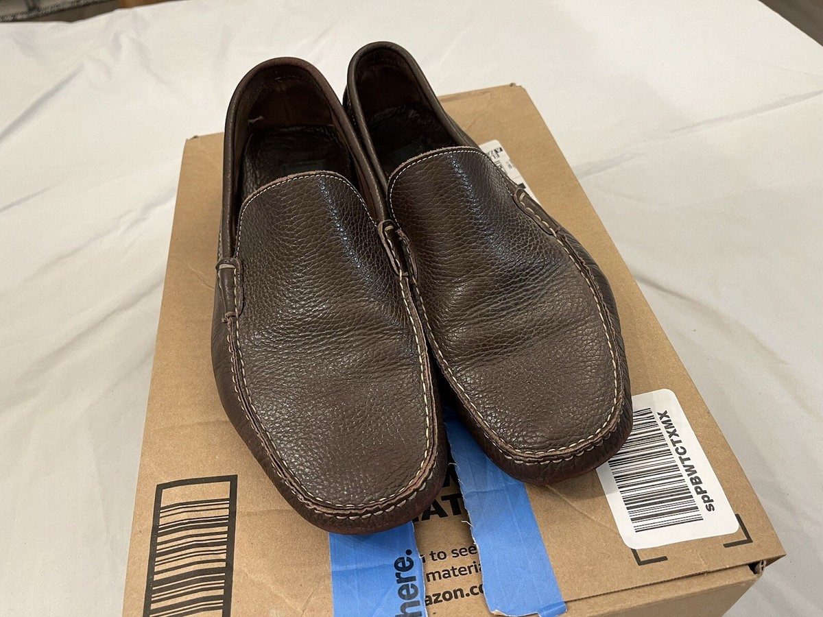 Crevo Barney Driving Mocs Mens Size 11 Brown Leather Penny Loafer Slip-on Shoe Amazon.com | Bruno Marc Men main image 4