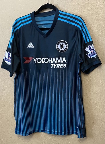 Adidas Chelsea FC #00 Solar Fußball Trikot schwarz/türkis - Herren L - *WIE BESEHEN - Bild 1 von 9