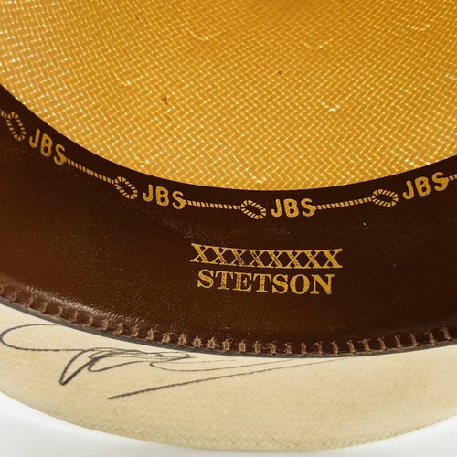Vintage Stetson Hat Signed by Tuff Hedeman & Terri Clark Size 7 Straw Cowboy Hat - Picture 14 of 18