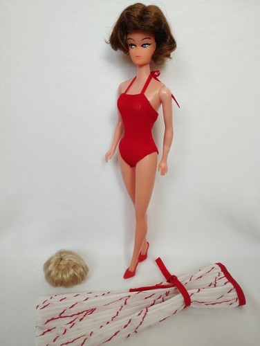 Vintage Hong Kong Fashion Doll with 2 Wigs 1960s Barbie,Petra,wendy Clone 11.5" - Imagen 13 de 24