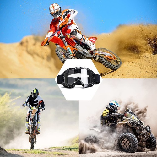 For Motorcycle Motocross Race Goggles Offroad MX ATV Enduro Quad Glasses Eyewear - Bild 18 von 24