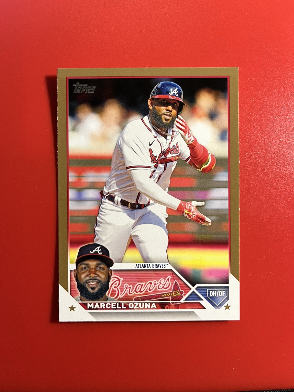 2023 Topps Marcell Ozuna #125 Gold Parallel SP /2023 Atlanta Braves