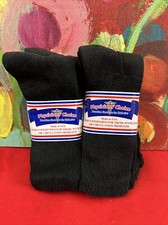 PHYSICIANS Choice Lot Of 2 Packs Diabetic Crew Socks Men s 9-11 Black NEW