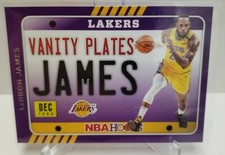 LeBron James 2020-21 Panini NBA Hoops Vanity Plates #3 Los Angeles Lakers