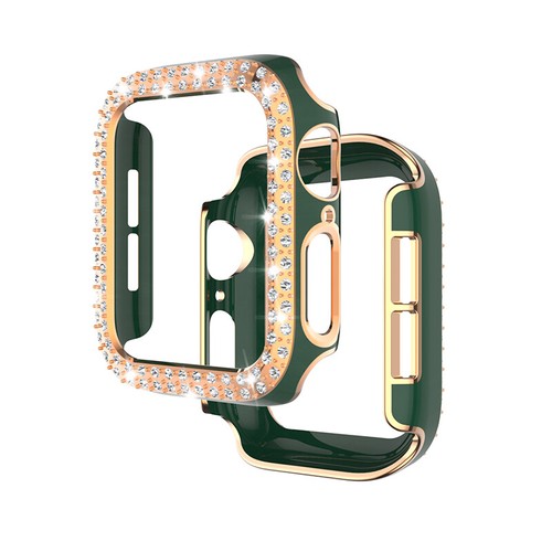 Bling Glitter Diamond Bumper Case Cover 38 40 44 41 45 For Apple Watch8 7 SE 6 5 - Picture 17 of 22