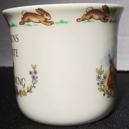 Vintage Royal Doulton BUNNYKINS “Celebrate Your Christening” Baptism Cup Mug - Picture 8 of 11