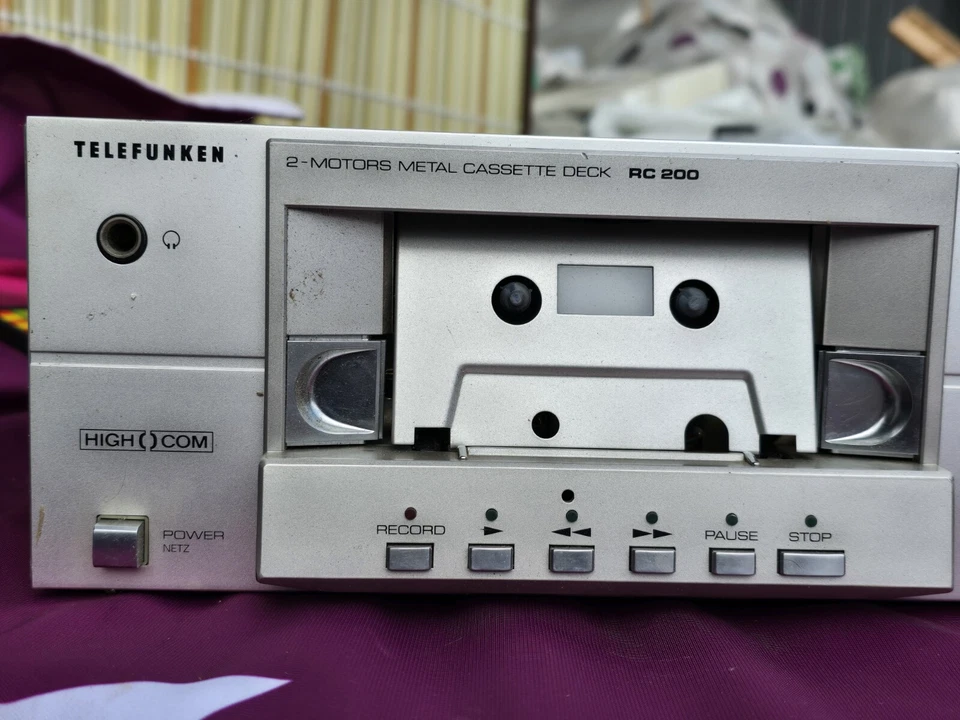 Telefunken 2 MOTORS MEIAL CASSETTE DECK RC 200, Nicht Geprüft - Bild 3 von 4