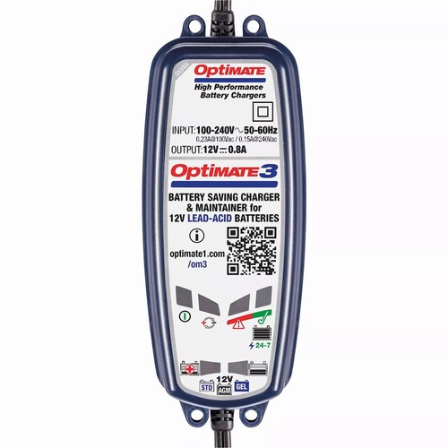 TECMATE TM430 AKKU LADEGERÄT OPTIMATE 3 12V AEON COBRA 50 2X4 2017 - Bild 1 von 3