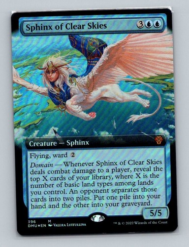 1x MTG - FOIL Sphinx of Clearr Skies Extended (396) - Dominaria United - DMU -NM - Picture 1 of 2