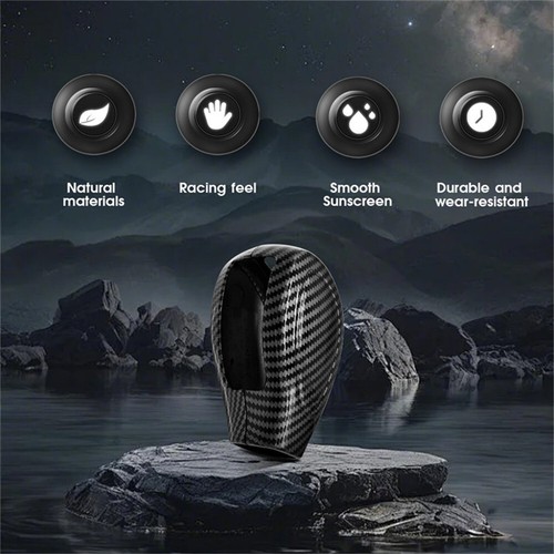 Car Carbon Fiber ABS Gear Shift Knob Head Cover Trim For Land Rover LR2 07-15 - Picture 16 of 17