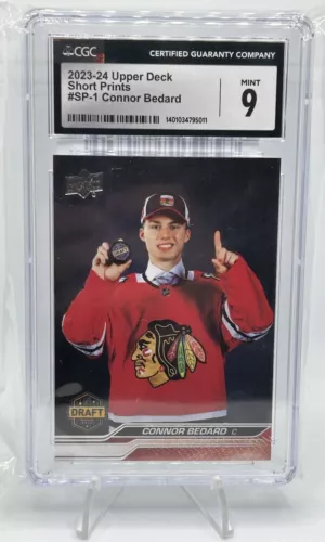 2023-24 Upper Deck Series 1 Short Prints #SP-1 Connor Bedard CGC 9 Mint