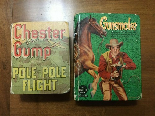 1958 Big Little Books-2 VINTAGE Chester Gump 1937 & Gunsmoke - Picture 7 of 11