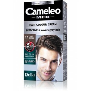 Delia Cameleo Men Hair Color Cream 5 0 Light Brown 30ml Ebay