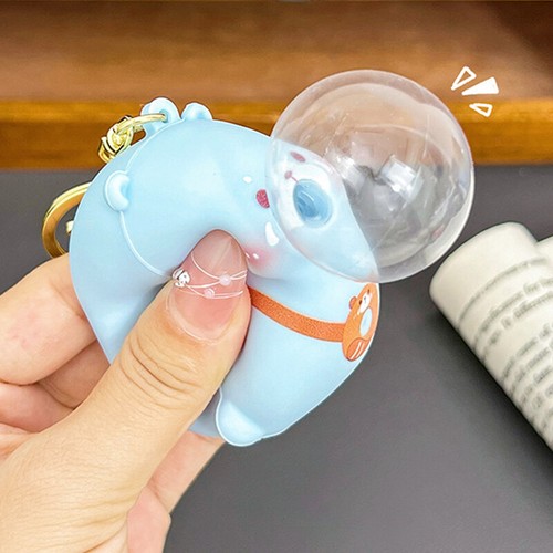 Cartoon Capybara Silica Gel Key Ring vendre Cute Slow Rebound Squeeze Toy Keychain Gift