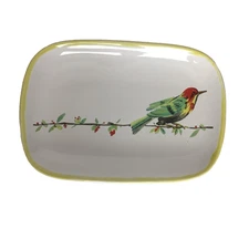 Ceramisia Plate Platter Italian Bird Made In Italy Cheese Hors d'oeuvres New