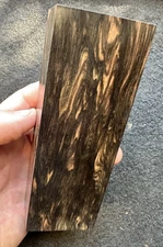 Figured Mun Ebony great dark color! Knife Handle Block, Pen Blanks, USA