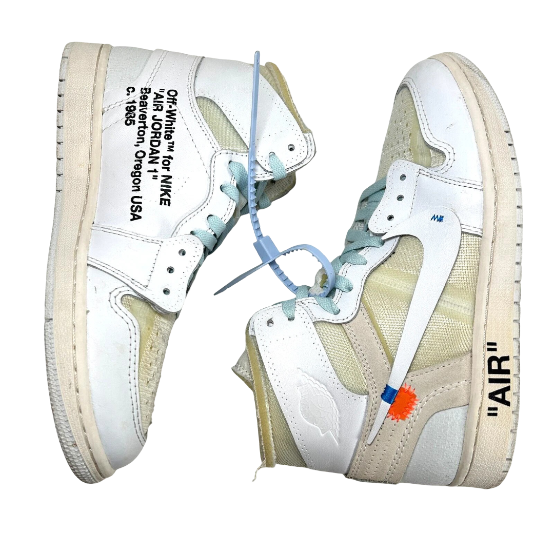 Off White x Air Jordan 1 Retro High OG Euro White 2018