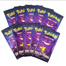 10 Pack Pokemon TCG Trick or Trade Booster Packs 2022 Halloween Card Lot Bundle