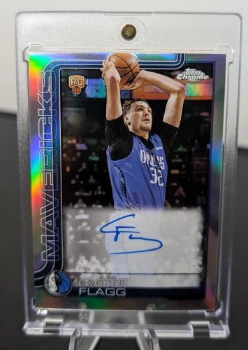 Cooper Flagg 2025-26 Topps Chrome RC Silver Refractor Rookie Auto TCAR-CF SP
