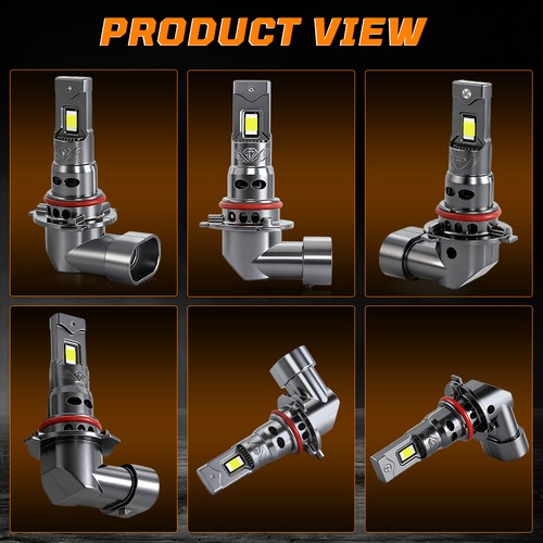 For Silverado 1500 1999-2006 4x 9005+9006 LED Headlight Bulbs High Low Beam D8 - Picture 5 of 10