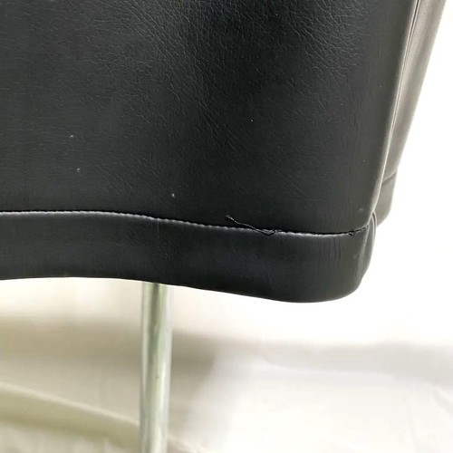 Comme Des Garcons Black Leather Deformed Skirt Knee Length - Picture 8 of 16