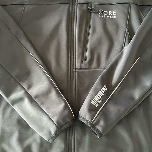 Chaqueta para hombre GORE Bike Wear Windstopper Soft Shell ropa de rendimiento mediana negra - Imagen 19 de 20