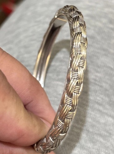 Brighton Silber geflochten Twist Magnet Armband Armreif Bracelet - Bild 2 von 7