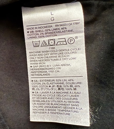 Banana Republic Damengröße L schwarz Leinen ärmellos quadratischer Ausschnitt Tanktop 65 $ - Bild 11 von 12