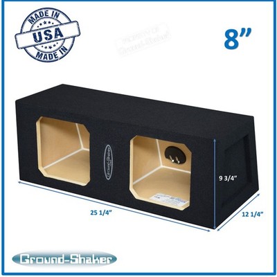 8'' Dual Sealed Sub Box Subwoofer Enclosure Made For Kicker Solo Baric Subs